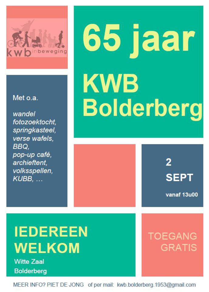 KWB Bolderberg bestaat 65 jaar