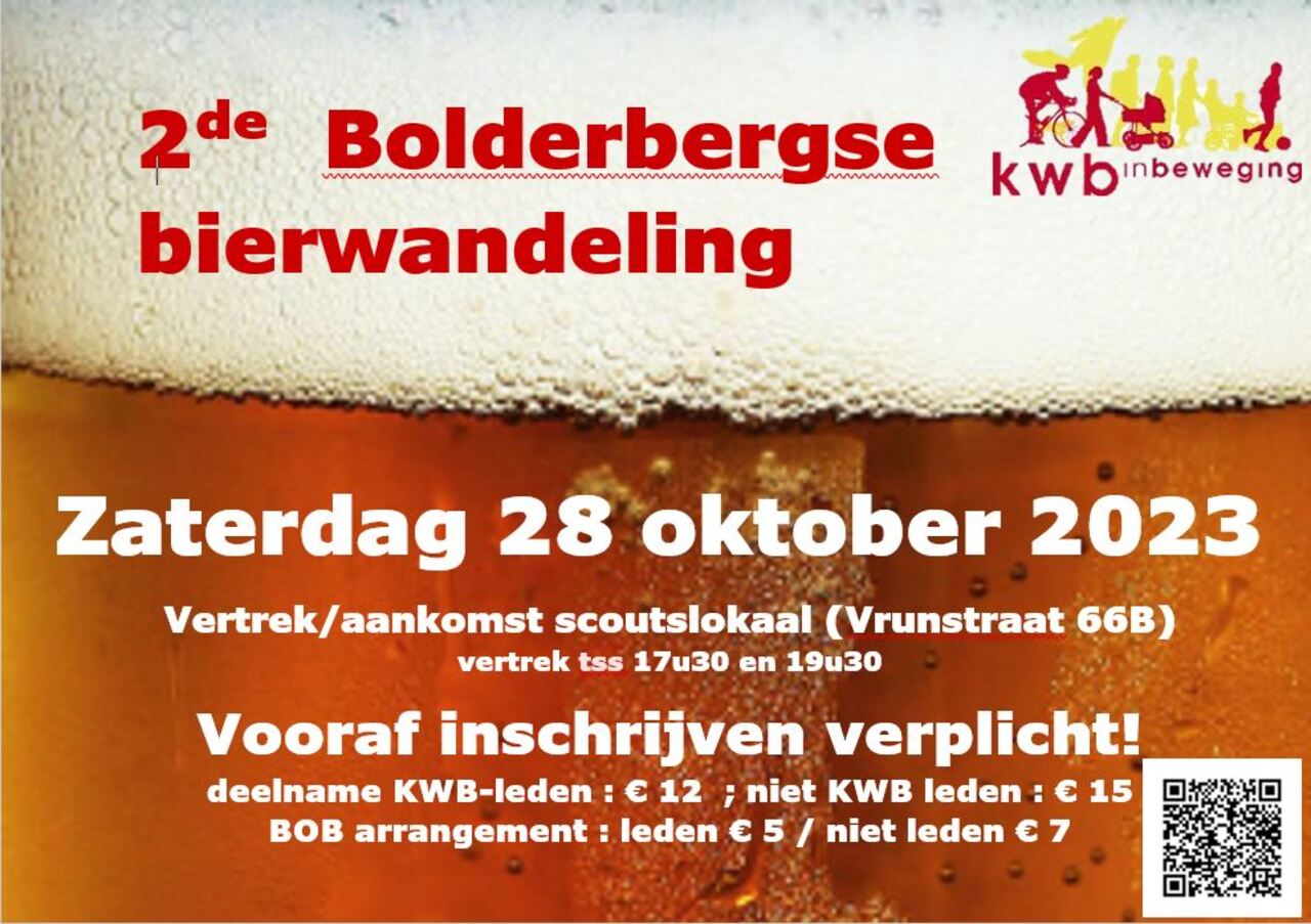 Bolderbergse bierwandeling op 28 oktober