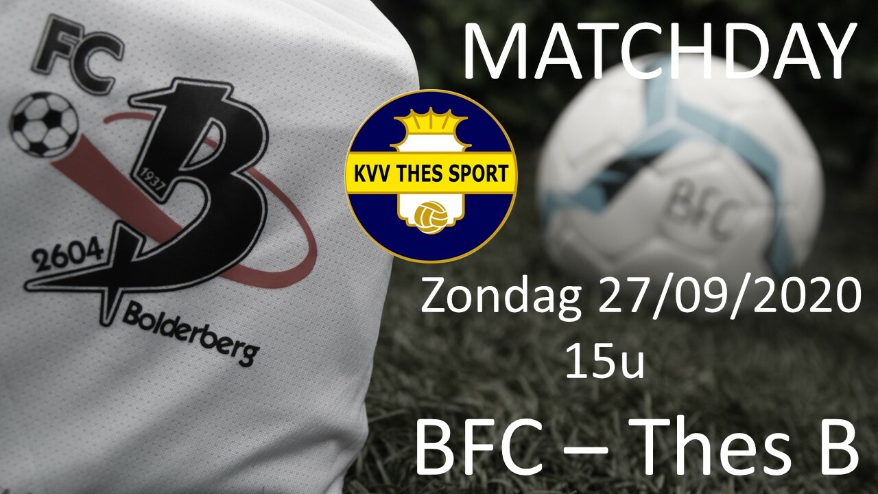 K. Bolderberg FC: zondag 27-09 om 15.00u Bolderberg FC - KVV Thes sport