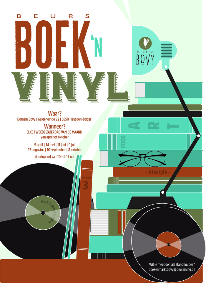 Domein Bovy: opnieuw boeken 'N vinylbeurs