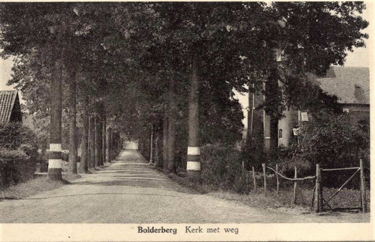Oud Bolderberg: De oude rijksweg in 1952 nu St. Jobstraat